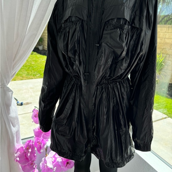 BLANKNYC Black Matte Funnel Neck Windbreaker Jacket Size L Large NWOT - Picture 8 of 16